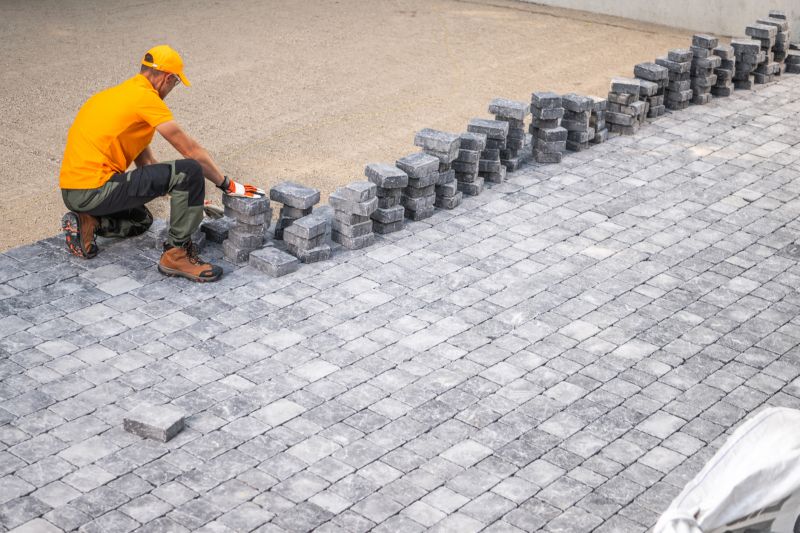 Patterned Paver Placement